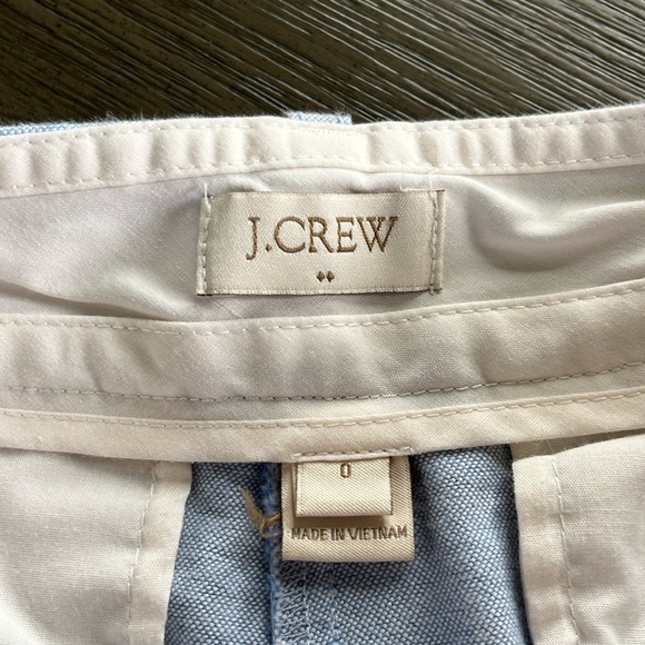 J.crew light blue cotton trouser shorts 0 | coastal granddaughter preppy travel - Picture 12 of 14